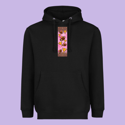 American Football With Lightning Bolt  Pen Wrap Heavyweight Hoodie Designed By Bundleandbundleshop