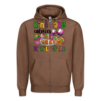 Chestnut king cake calories don't count mardi gras Zipper Hoodie - OliviaCreatesArt