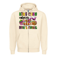 Sandshell king cake calories don't count mardi gras Zipper Hoodie - OliviaCreatesArt