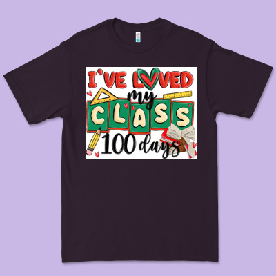 I've Loved My Class 100 Days Premium Tee Designed By Maliassmallbusiness