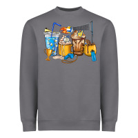 Volleyball Coffee Cups Heavyweight Sweatshirt | Teevron