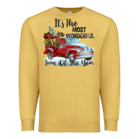 Antique Gold it's the most wonderful time of the year Premium Sweatshirt - FaDigitalArtStudio