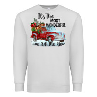 Dove Grey it's the most wonderful time of the year Premium Sweatshirt - FaDigitalArtStudio
