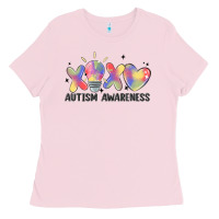 Bubblegum Pink autism awareness Ladies Tee - MaliasSmallBusiness