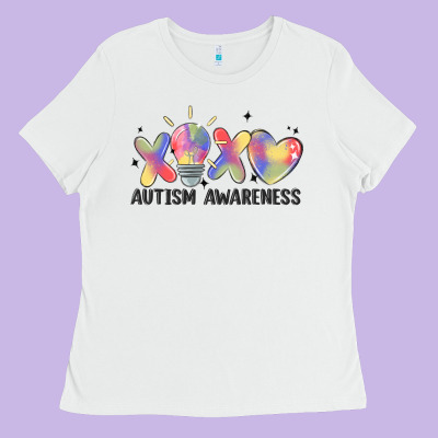 Autism Awareness Ladies Tee Designed By Maliassmallbusiness