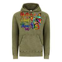 Vintage Olive better out than in Vintage Hoodie - Artiststas