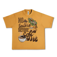 Peanut Butter no talkie before coffee Urban Heavy Tee - BarkalooDesign