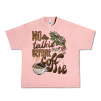 Salmon no talkie before coffee Urban Heavy Tee - BarkalooDesign