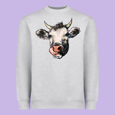 Cow Heavyweight Sweatshirt Designed By Howdyjamesfarm