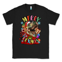 Black t rex merry rexmas Classic Tee - LillyAllenDesigns