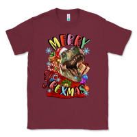 Burgundy t rex merry rexmas Classic Tee - LillyAllenDesigns