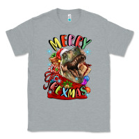 Heather Grey t rex merry rexmas Classic Tee - LillyAllenDesigns