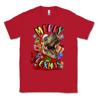 Red t rex merry rexmas Classic Tee - LillyAllenDesigns