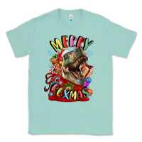 Seafoam t rex merry rexmas Classic Tee - LillyAllenDesigns