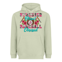 Matcha stressed blessed & baseball obsessed Heavyweight Hoodie - BundleAndBundleShop