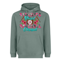 Sage stressed blessed & baseball obsessed Heavyweight Hoodie - BundleAndBundleShop