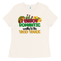 Bone i enjoy romantic walks to the taco truck Ladies Tee - MaliasSmallBusiness