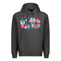 Charcoal Heather dentist coffee cups Premium Hoodie - OliviaCreatesArt