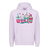 Lilac dentist coffee cups Premium Hoodie - OliviaCreatesArt