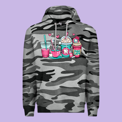 Dentist Coffee Cups Premium Hoodie Designed By Oliviacreatesart