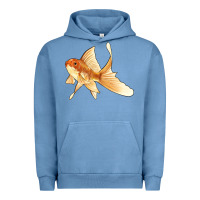 Pigment Pebble Blue Goldfish Urban Hoodie - LillyAllenDesigns