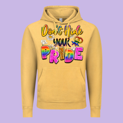 Don't Hide Your Pride Vintage Hoodie Designed By Artiststas