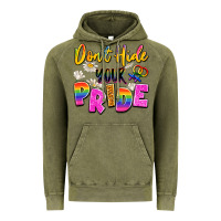 Vintage Olive don't hide your pride Vintage Hoodie - Artiststas