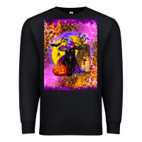 Black witchy cat Premium Sweatshirt - BundleAndBundleShop