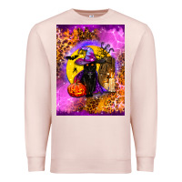 Pale Pink witchy cat Premium Sweatshirt - BundleAndBundleShop