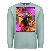 Seafoam witchy cat Premium Sweatshirt - BundleAndBundleShop