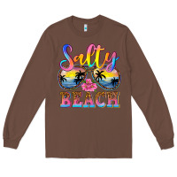 Chestnut Salty beach Long Sleeve Tee - NancyCooperArtShop