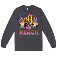 Smoke Salty beach Long Sleeve Tee - NancyCooperArtShop