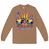 Toasted Coconut Salty beach Long Sleeve Tee - NancyCooperArtShop