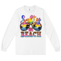 White Salty beach Long Sleeve Tee - NancyCooperArtShop