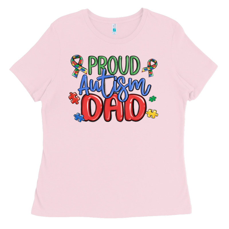 Proud Autism Dad Ladies Tee by MaliasSmallBusiness | Teevron