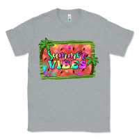 Heather Grey summer vibes watermelon Classic Tee - JahusDesignShop