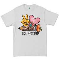 Dove Grey peace love 1st grade Premium Tee - JahusDesignShop