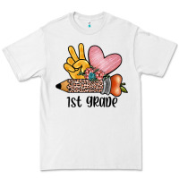 White peace love 1st grade Premium Tee - JahusDesignShop