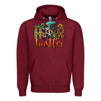 Burgundy hair hustler Zipper Hoodie - OliviaCreatesArt