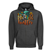 Charcoal Heather hair hustler Zipper Hoodie - OliviaCreatesArt