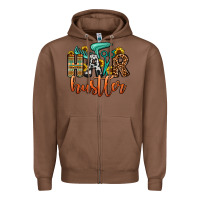 Chestnut hair hustler Zipper Hoodie - OliviaCreatesArt
