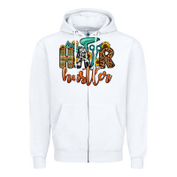 White hair hustler Zipper Hoodie - OliviaCreatesArt