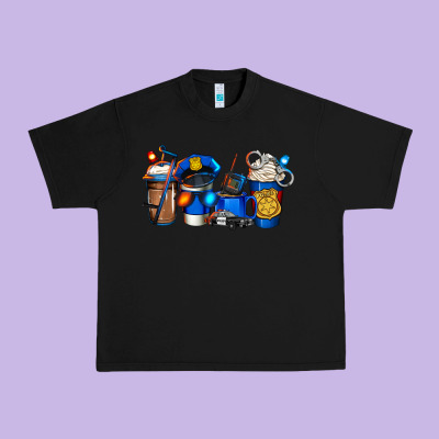 Police Coffee Urban Heavy Tee Designed By Jasminsmagicworld