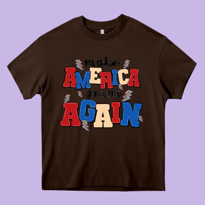 Make America Great Again Heavy Core Tee Designed By Maliassmallbusiness