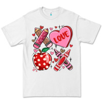 White valentine xoxo teacher Premium Tee - MaliasSmallBusiness