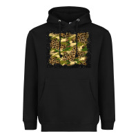 Black camouflage and leopard background Heavyweight Hoodie - BundleAndBundleShop