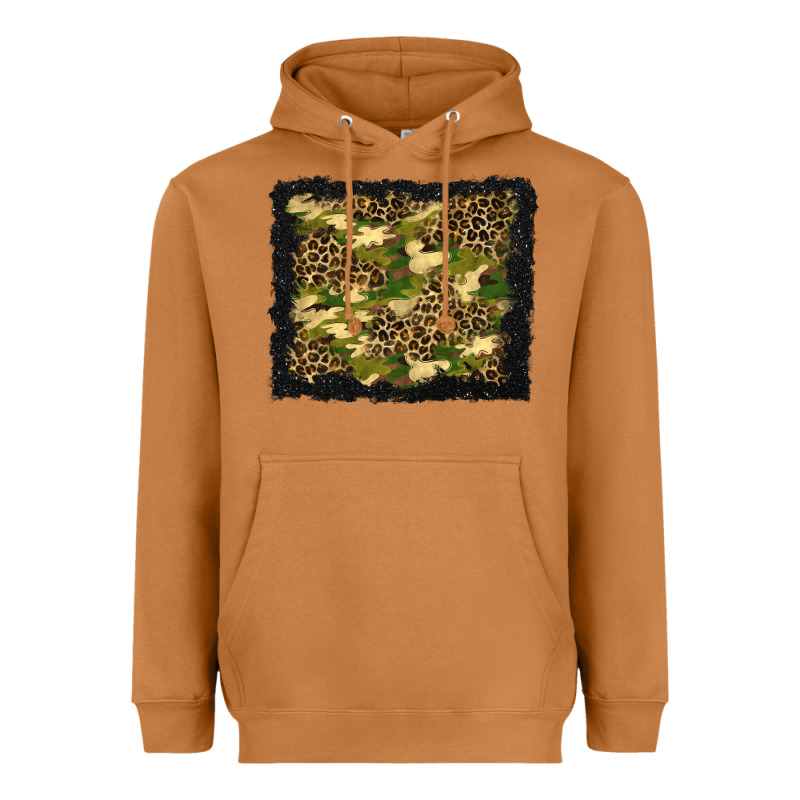 Camouflage And Leopard Background Heavyweight Hoodie by BundleAndBundleShop | Teevron