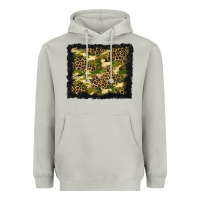 Moon Dust camouflage and leopard background Heavyweight Hoodie - BundleAndBundleShop