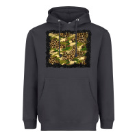 Smoke camouflage and leopard background Heavyweight Hoodie - BundleAndBundleShop