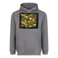 Storm camouflage and leopard background Heavyweight Hoodie - BundleAndBundleShop